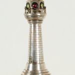 Antique Lighthouse Sculpture or Model with Light