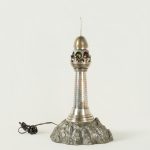 Antique Lighthouse Sculpture or Model with Light
