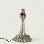 Antique Lighthouse Sculpture or Model with Light