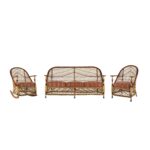 Lloyd Loom Wicker Antique Three Piece Art Deco Furniture Suite