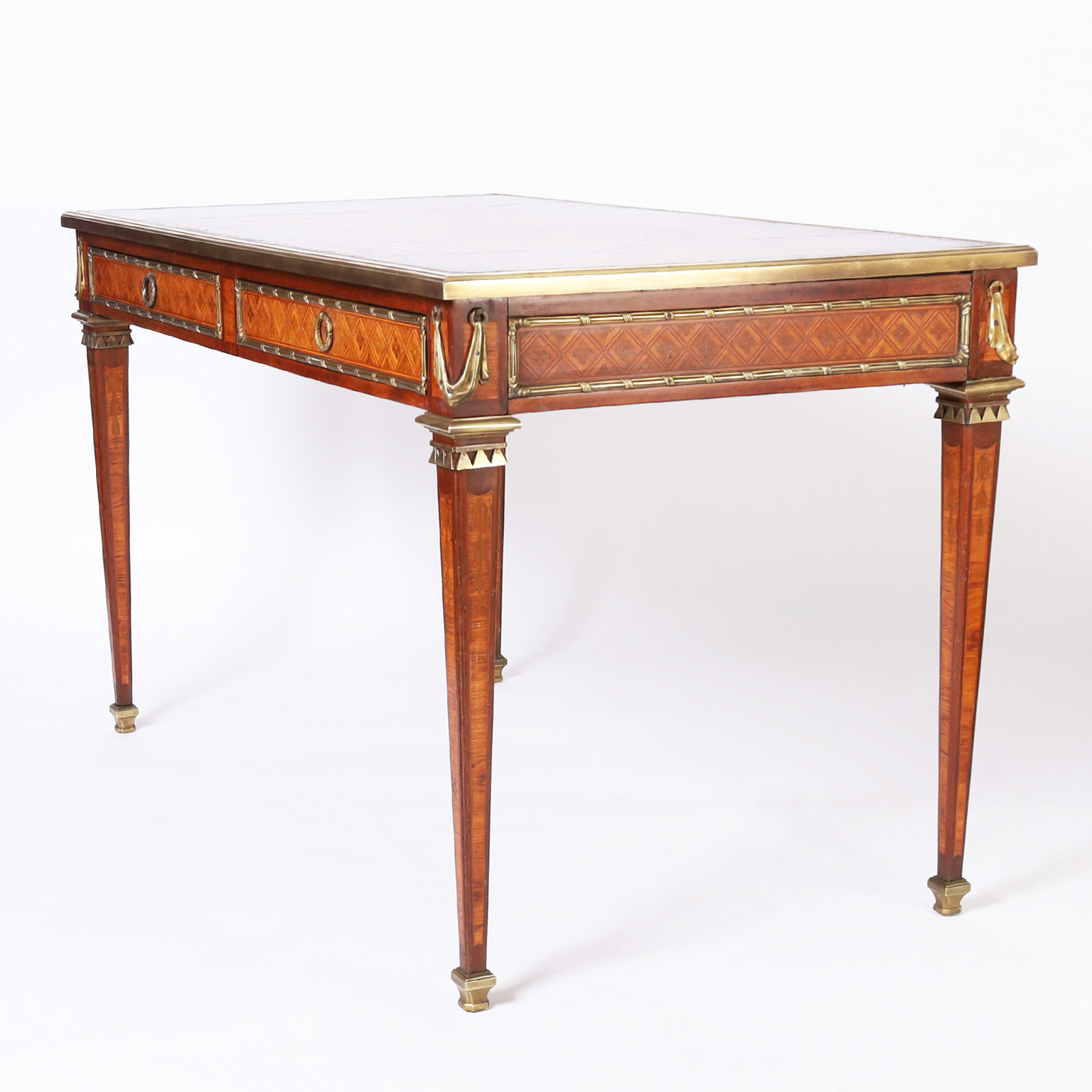 Antique Louis XVI Style French Desk or Bureau Plat
