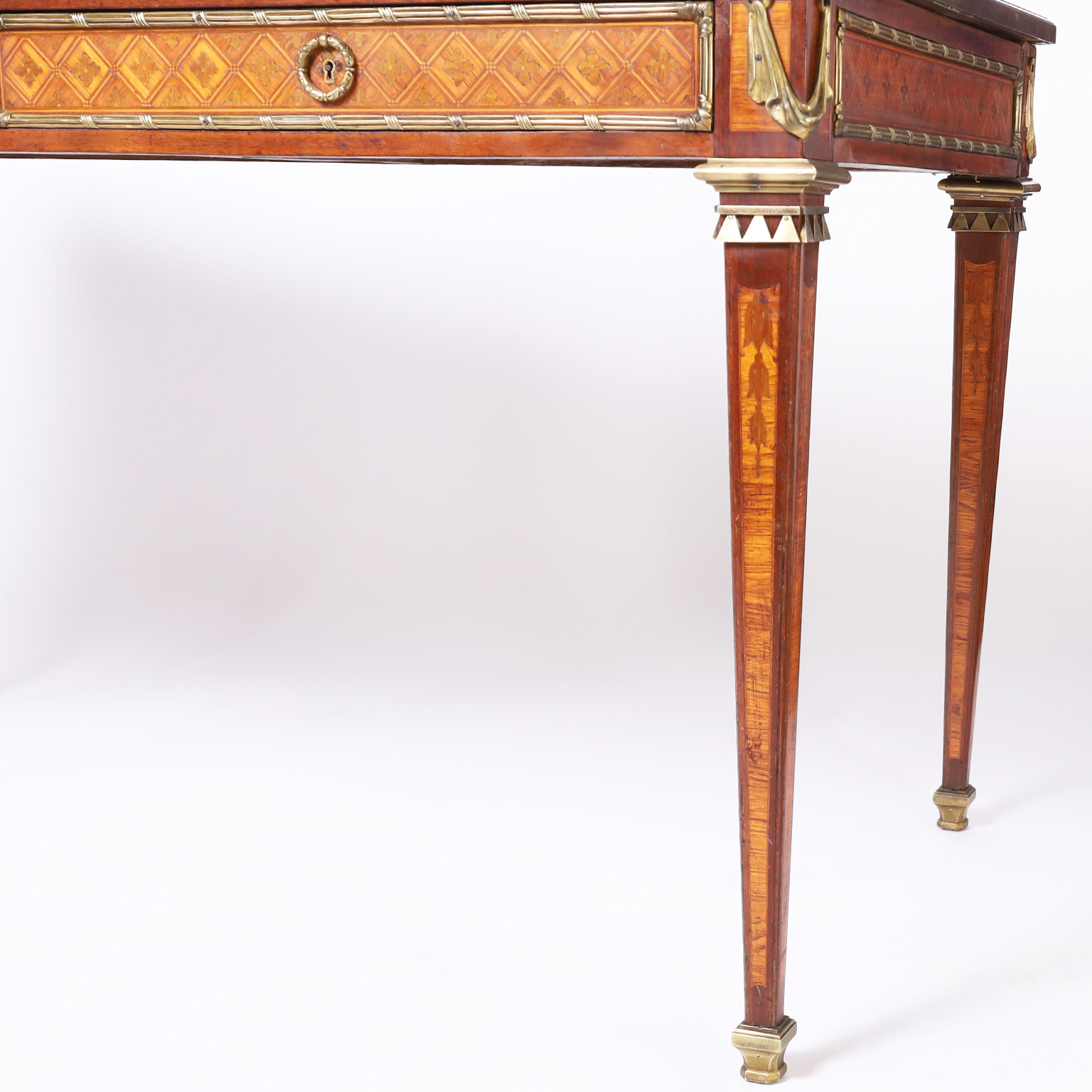 Antique Louis XVI Style French Desk or Bureau Plat