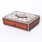 Moroccan Bone and Wood Antique Sewing Box