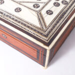 Moroccan Bone and Wood Antique Sewing Box