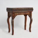 Moroccan Antique Inlaid Game Table