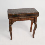 Moroccan Antique Inlaid Game Table