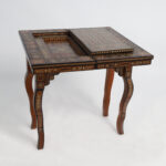 Moroccan Antique Inlaid Game Table