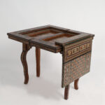 Moroccan Antique Inlaid Game Table