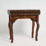 Moroccan Antique Inlaid Game Table