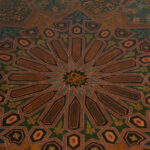 Octagonal Antique Moroccan Painted Coffee Table