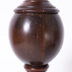 Pair of Antique British Colonial Lidded Coconut Urns