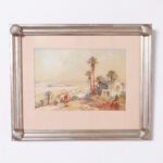 Pair of Antique Orientalist Watercolors by Emile Boivin