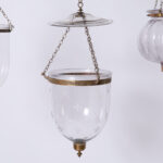 Antique Group of Three Smoke Bell Light Fixtures