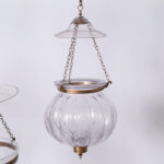 Antique Group of Three Smoke Bell Light Fixtures