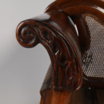 West Indies Carved and Caned Antique Settee or Sofa