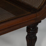 West Indies Carved and Caned Antique Settee or Sofa