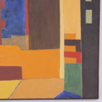 Colorful Modernist Painting on Canvas