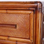 British Colonial Style Bamboo and Grasscloth Dresser