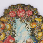 Antique Oil Painting on Boards of Birds and Flowers