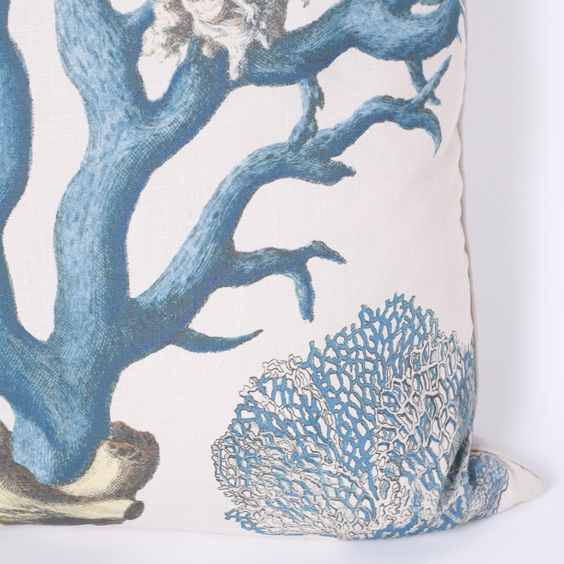 Pair of Blue Coral Pillows