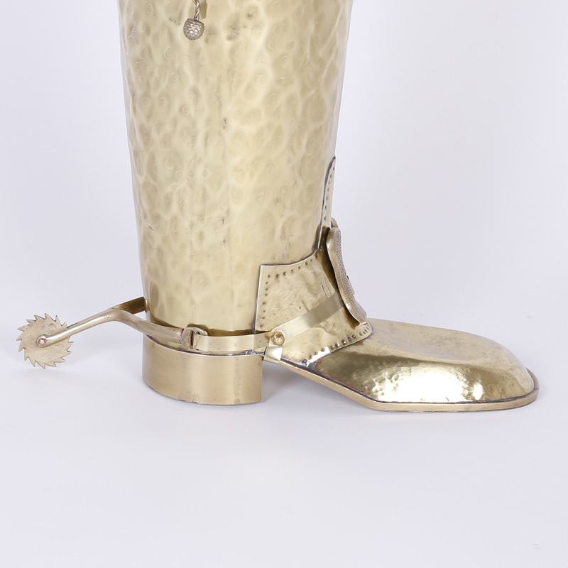 Mid Century Modern Brass Boot Umbrella Stand