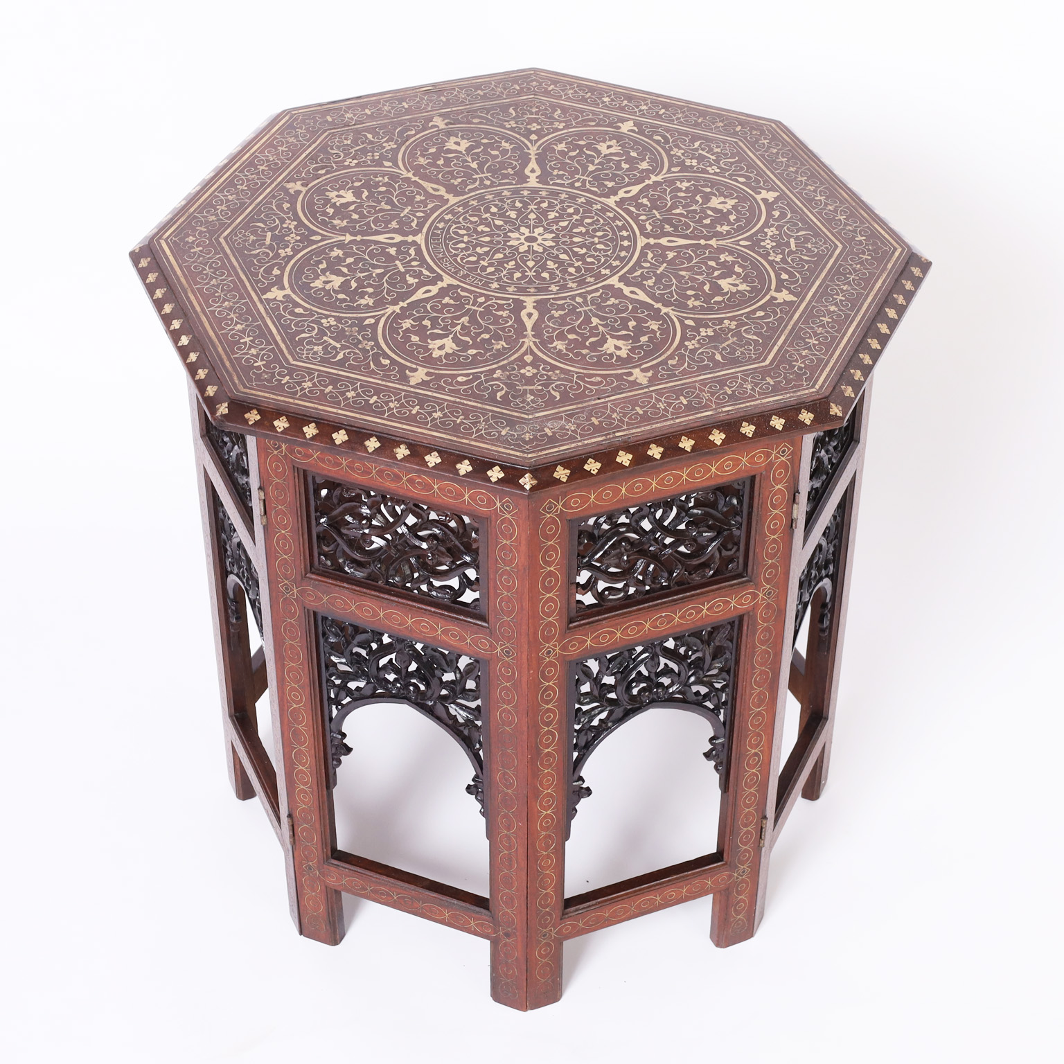 Antique Anglo Indian Inlaid Table or Stand