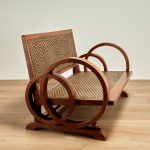 Art Deco Style Jamaican Caned Settee or Love Seat