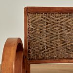 Art Deco Style Jamaican Caned Settee or Love Seat