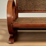 Art Deco Style Jamaican Caned Settee or Love Seat
