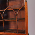 Pair of British Colonial Glazed Front Bookcases or Cabinets