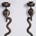 Pair of Anglo Indian Cobra Wall Sconces