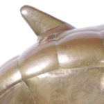 Mid Century Brass Wall Sculpture of a Dolphin
