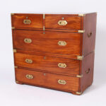 Antique British Colonial Campaign Chest of Drawers