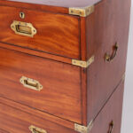 Antique British Colonial Campaign Chest of Drawers