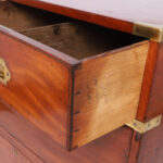 Antique British Colonial Campaign Chest of Drawers