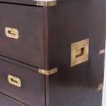 Antique English Campaign Chest with Desk