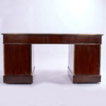 Antique English British Colonial Leather Top Desk