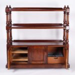 Antique British Colonial Etagere or Server with Cabinet