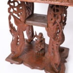 Antique Anglo Indian Carved Wood Stand or Table