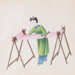 Set of Eight Antique Chinese Watercolors of Working Women
