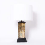 Pair of Vintage Eglomise Chinoiserie Table Lamps