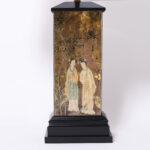 Pair of Vintage Eglomise Chinoiserie Table Lamps