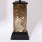 Pair of Vintage Eglomise Chinoiserie Table Lamps