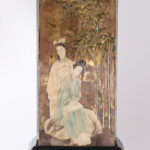 Pair of Vintage Eglomise Chinoiserie Table Lamps