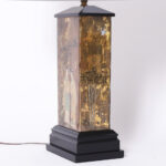 Pair of Vintage Eglomise Chinoiserie Table Lamps