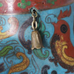 Antique Chinese Cloisonne Elephant Ginger Jar