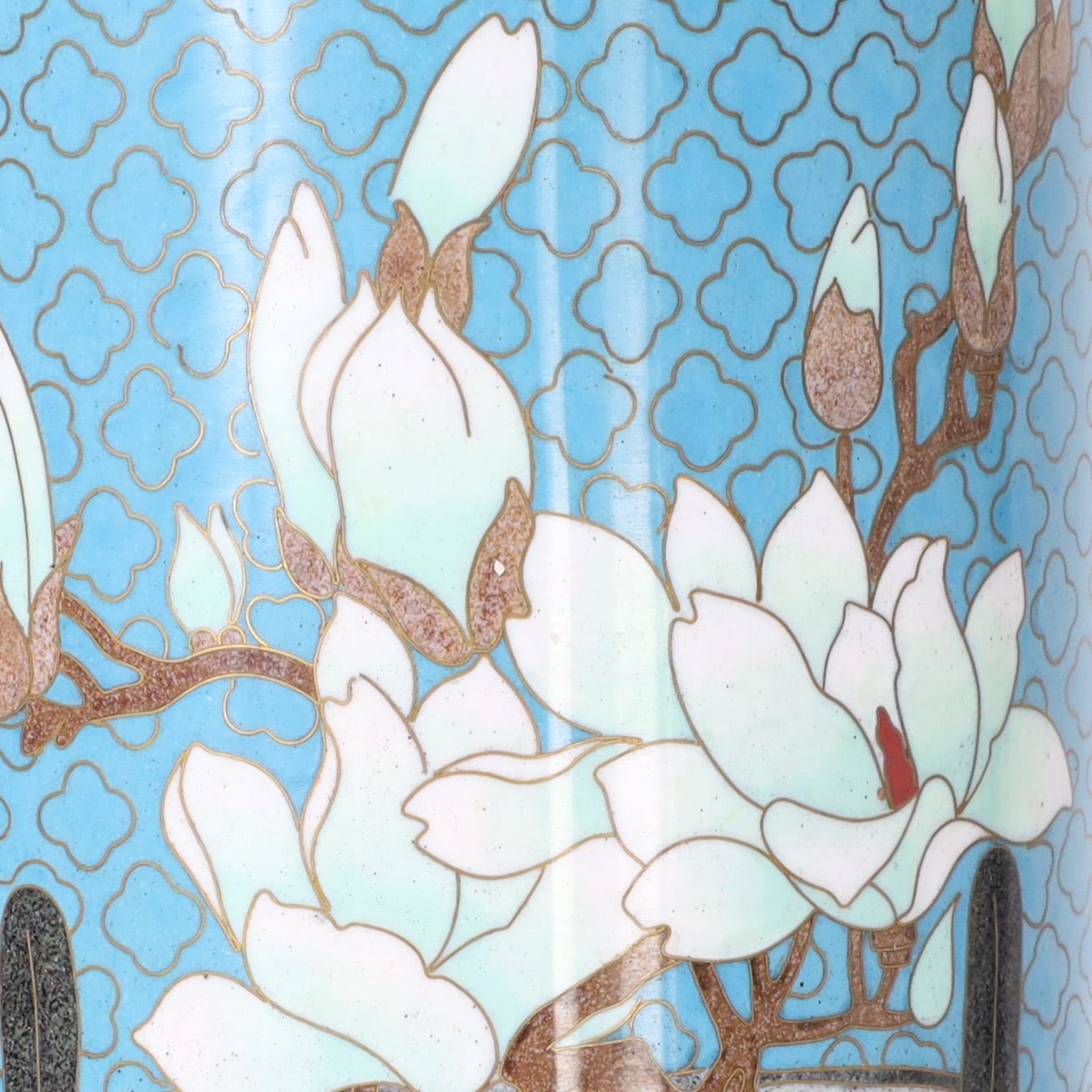 Antique Pair of Chinese Cloisonné Vases