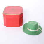 Vintage Collection of Ten Miniature Hat Boxes with Hats