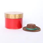 Vintage Collection of Eight Miniature Hat Boxes with Hats