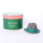 Vintage Collection of Eight Miniature Hat Boxes with Hats